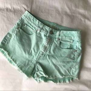 {American Eagle} High-waisted Stretch Jean Shorts